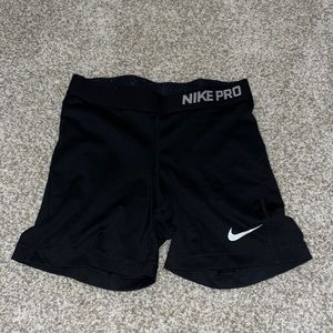 Womens Nike black biker shorts spandex